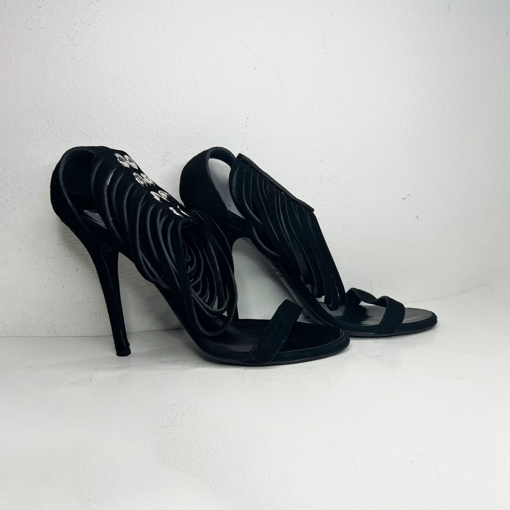Balmain Suede Sandals Size US 6 / IT 36 - 6 Thumbnail