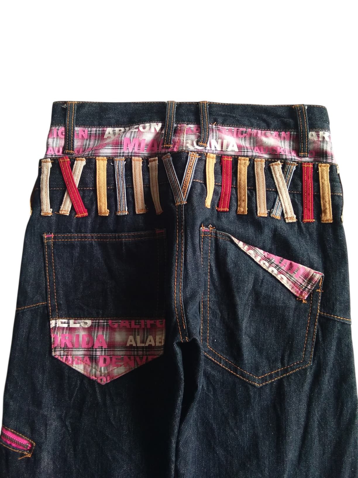 PPFM DOUBLE WAIST💥NYLAUS PUNK STYLE JAPANESE DENIM Size US 29 - 9 Thumbnail
