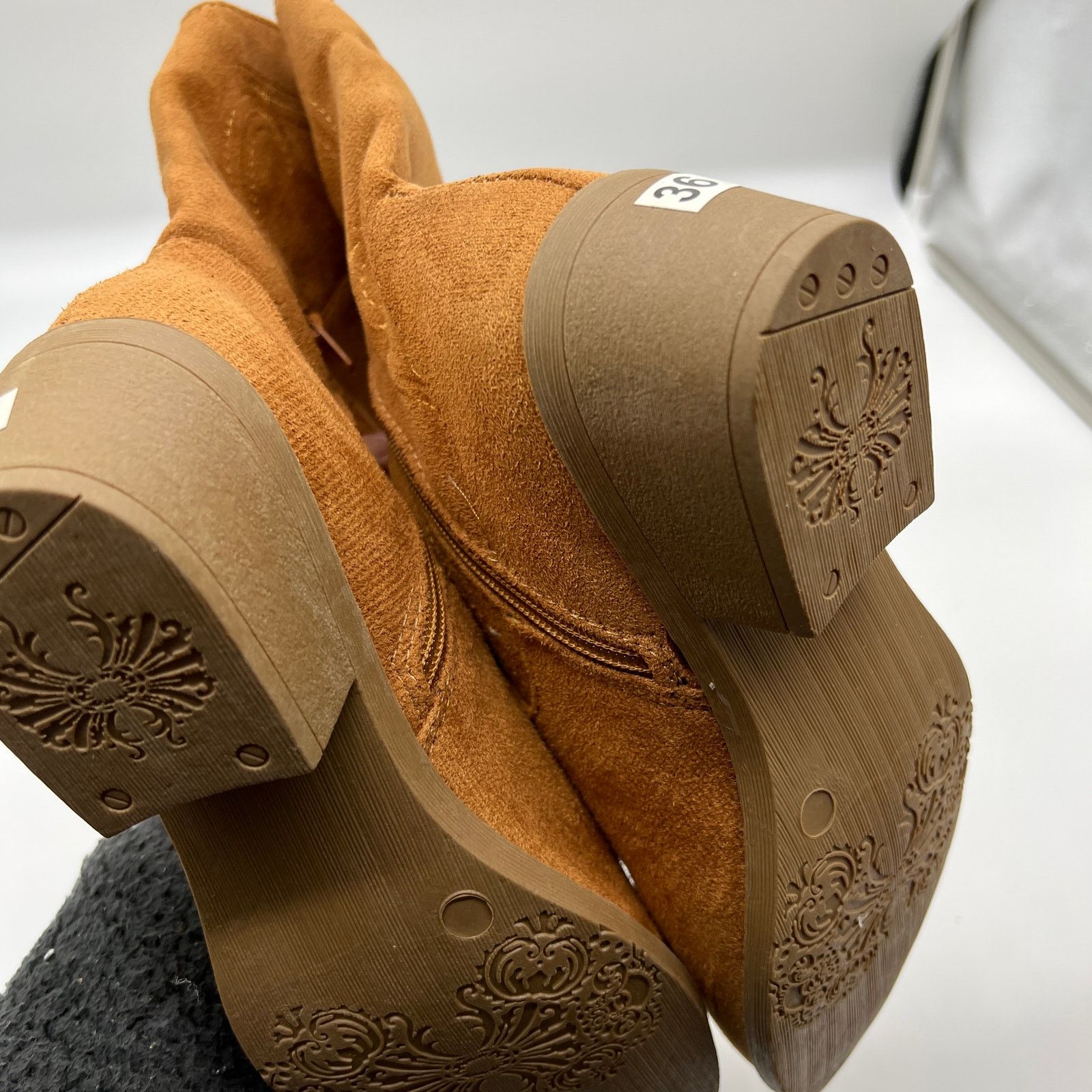 Other Womens Western Heel Booties Brown Cowboy Boots Size 6US Size US 6 / IT 36 - 8 Thumbnail