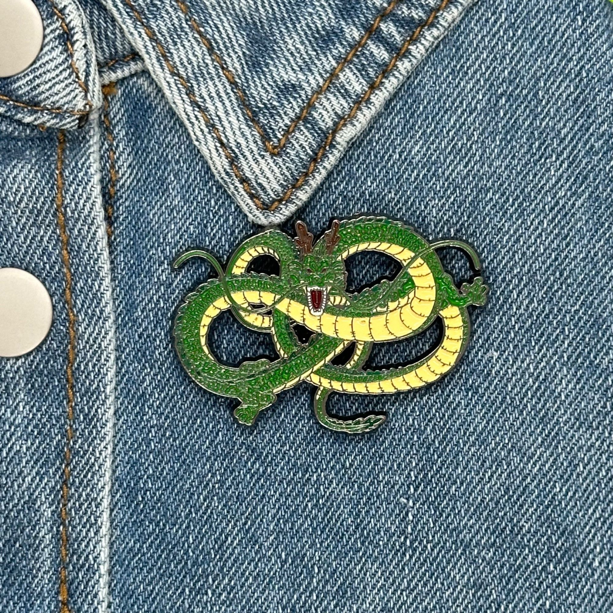 Other 🤩Dragon Ball Z Shenron the Magical Dragon Cartoon Green Pin Size ONE SIZE - 1 Thumbnail