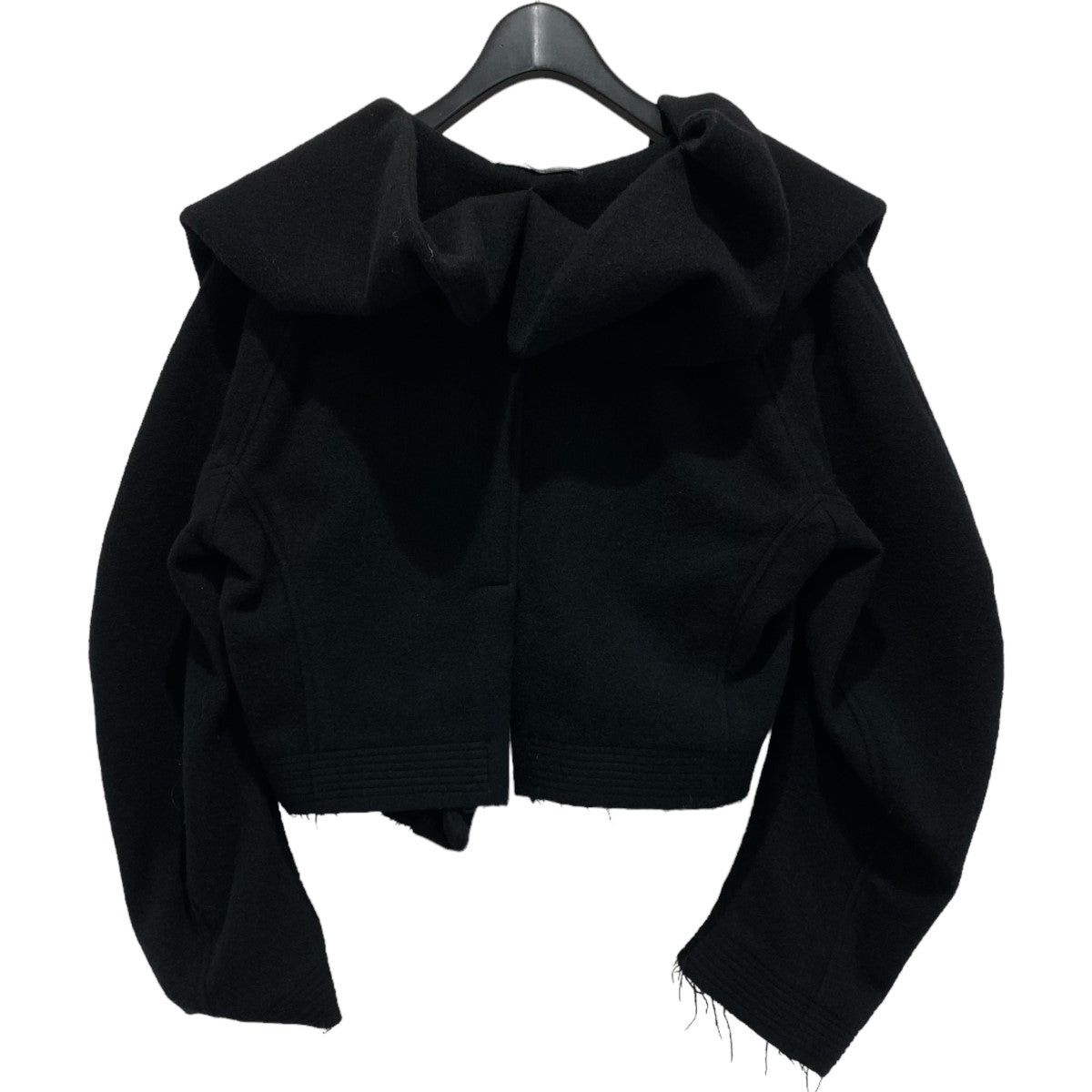 Yohji Yamamoto 23aw Melton DRAPED SHORT JACKET Size S / US 4 / IT 40 - 2 Thumbnail
