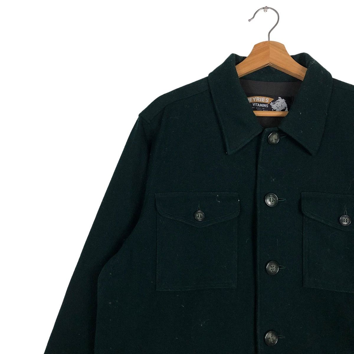 Japanese Brand 🔥VINTAGE WOOL CHORE JACKET CARGO NEYRIES ISSEY MIYAKE Size US M / EU 48-50 / 2 - 5 Thumbnail