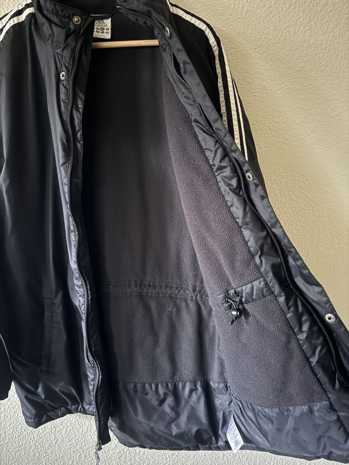 Adidas 2000s Adidas windbreaker parka long jacket coat Size US L / EU 52-54 / 3 - 4 Thumbnail
