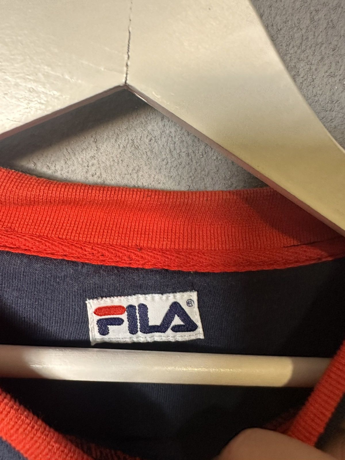 Fila × Vintage Vintage Sweatshirt Fila Big Logo Y2K Streetwear Size US XL / EU 56 / 4 - 4 Thumbnail