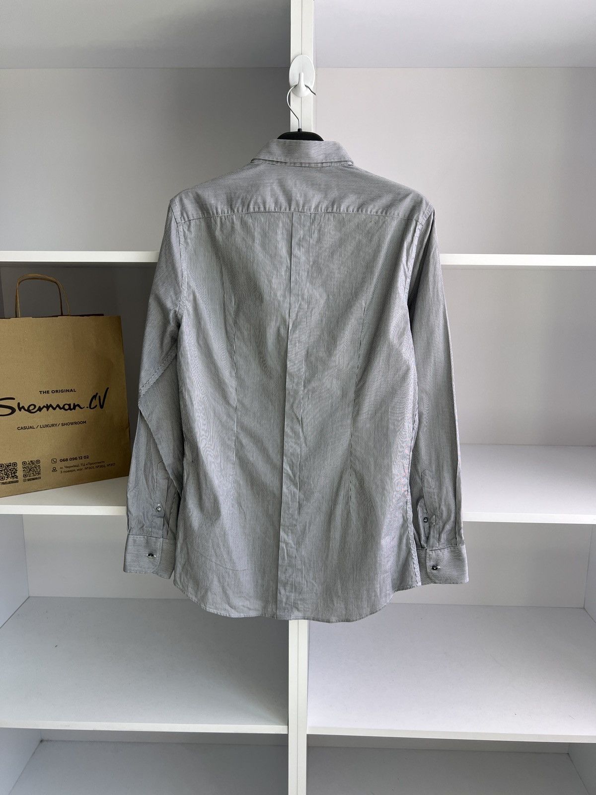 Dolce & Gabbana × Vintage Vintage Dolce Gabbana Grey Luxury Button up shirt Size US M / EU 48-50 / 2 - 11 Thumbnail