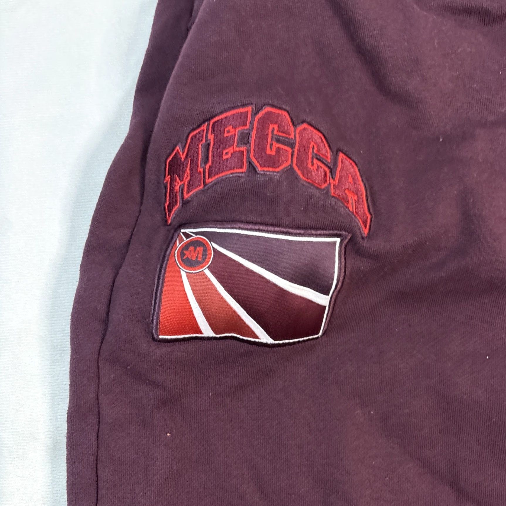 Vintage VINTAGE Mecca Sweatpants Men’s XL Purple Red Drawstring Patches Y2K Size US 36 / EU 52 - 2 Thumbnail