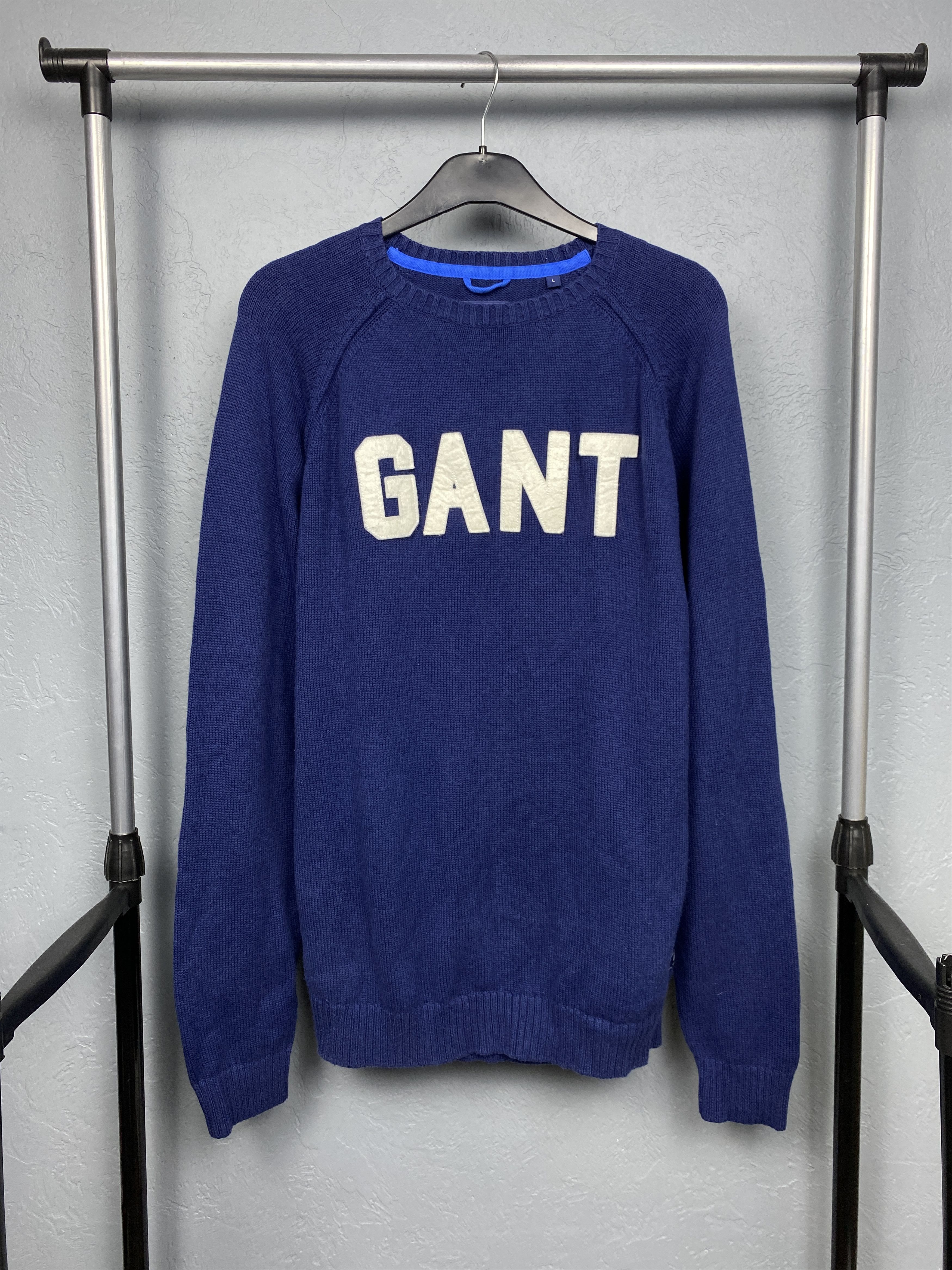 Gant Gant Vintage Mens Crew Neck Knit Sweater Size US L / EU 52-54 / 3 - 1 Thumbnail