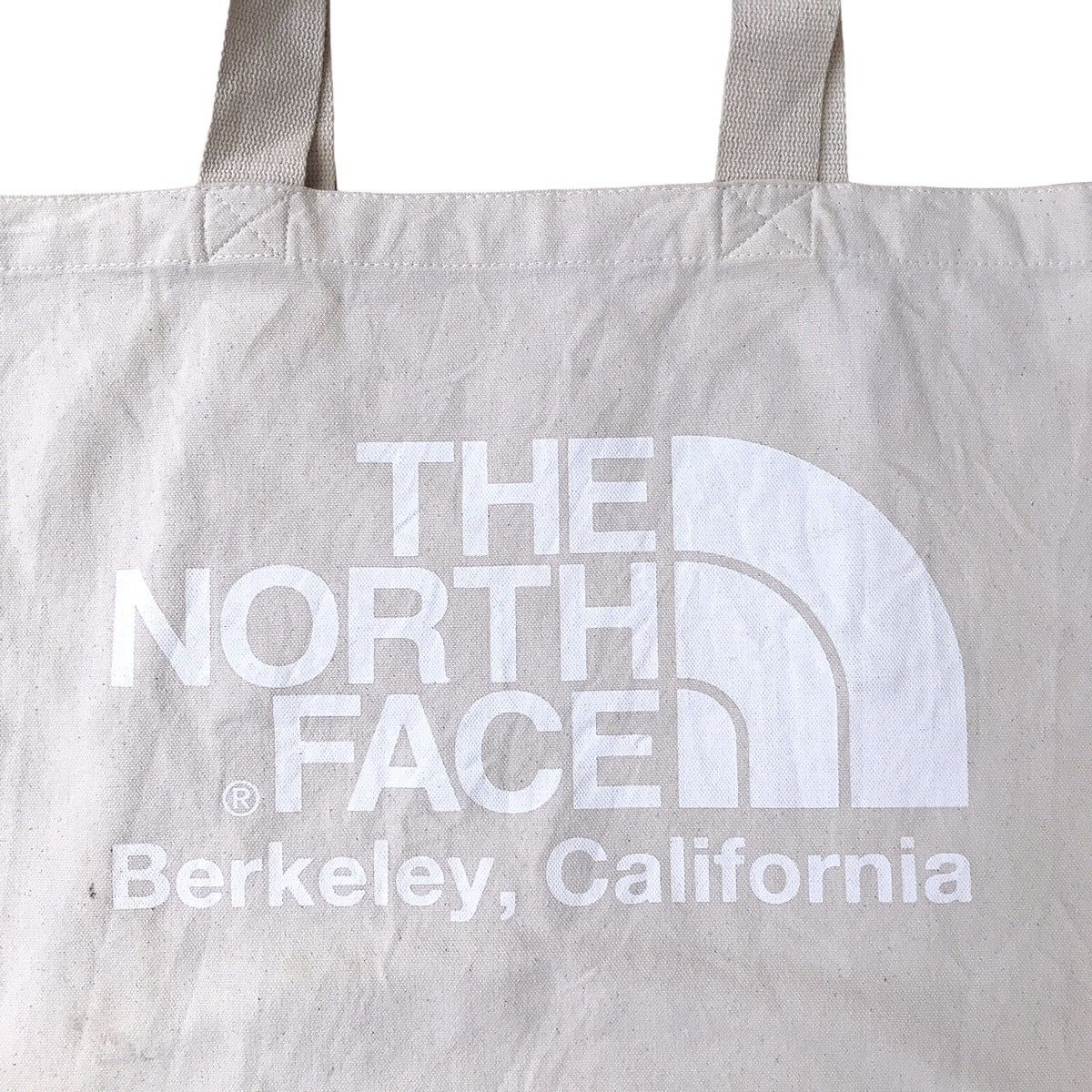 The North Face The North Face Organic Cotton Big Logo Canvas Tote Bag Size ONE SIZE - 3 Thumbnail
