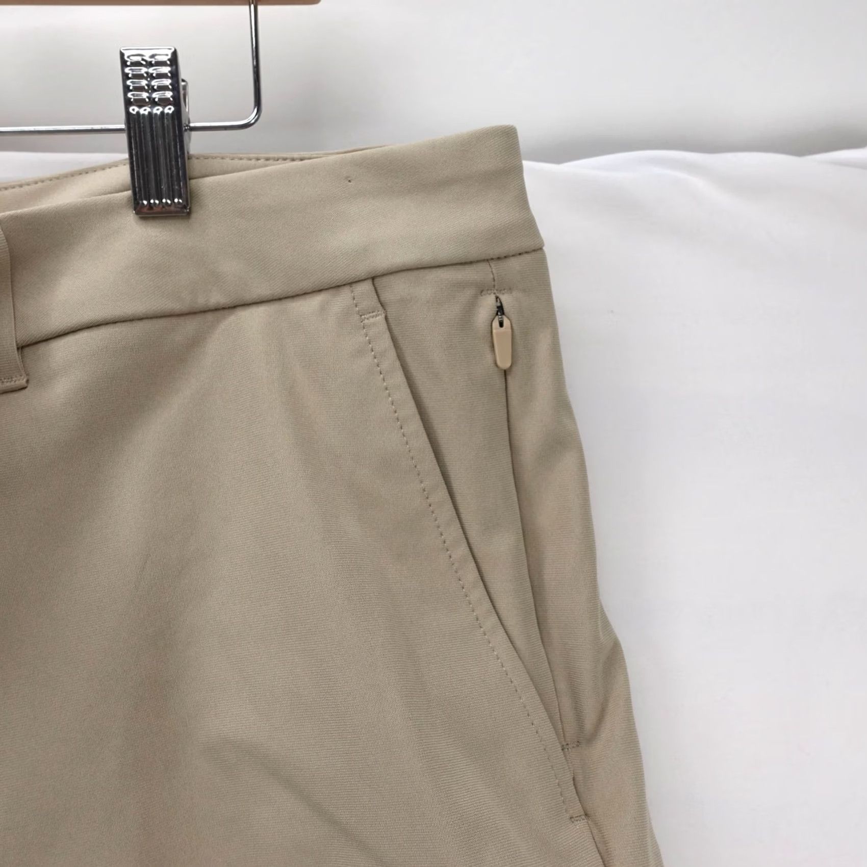 Vintage Birddogs Pants Mens 38x31.5 Khaki Tan Stretch Tapered Performance Zip Chino Regular 5-Pocket Size US 38 / EU 54 - 5 Thumbnail
