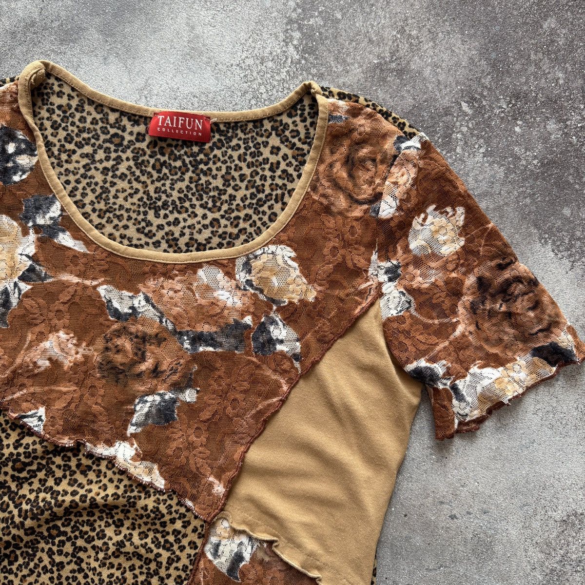 Hysteric Glamour Gaultier Style Y2K Avant Garde Leopard Print Mesh T-Shirt Size M / US 6-8 / IT 42-44 - 4 Thumbnail