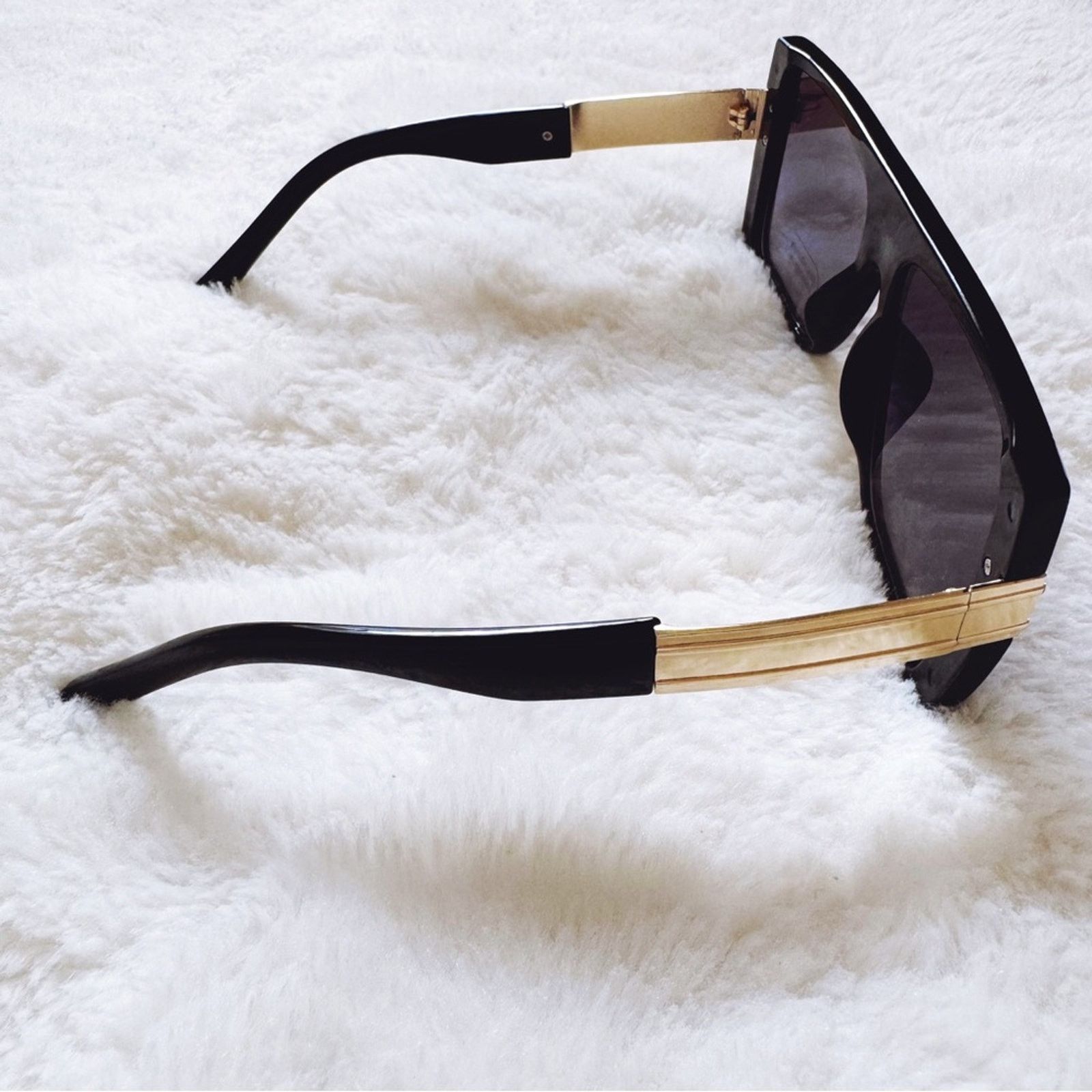 Other Inez Black Oversized Square Sunglasses Size ONE SIZE - 6 Thumbnail
