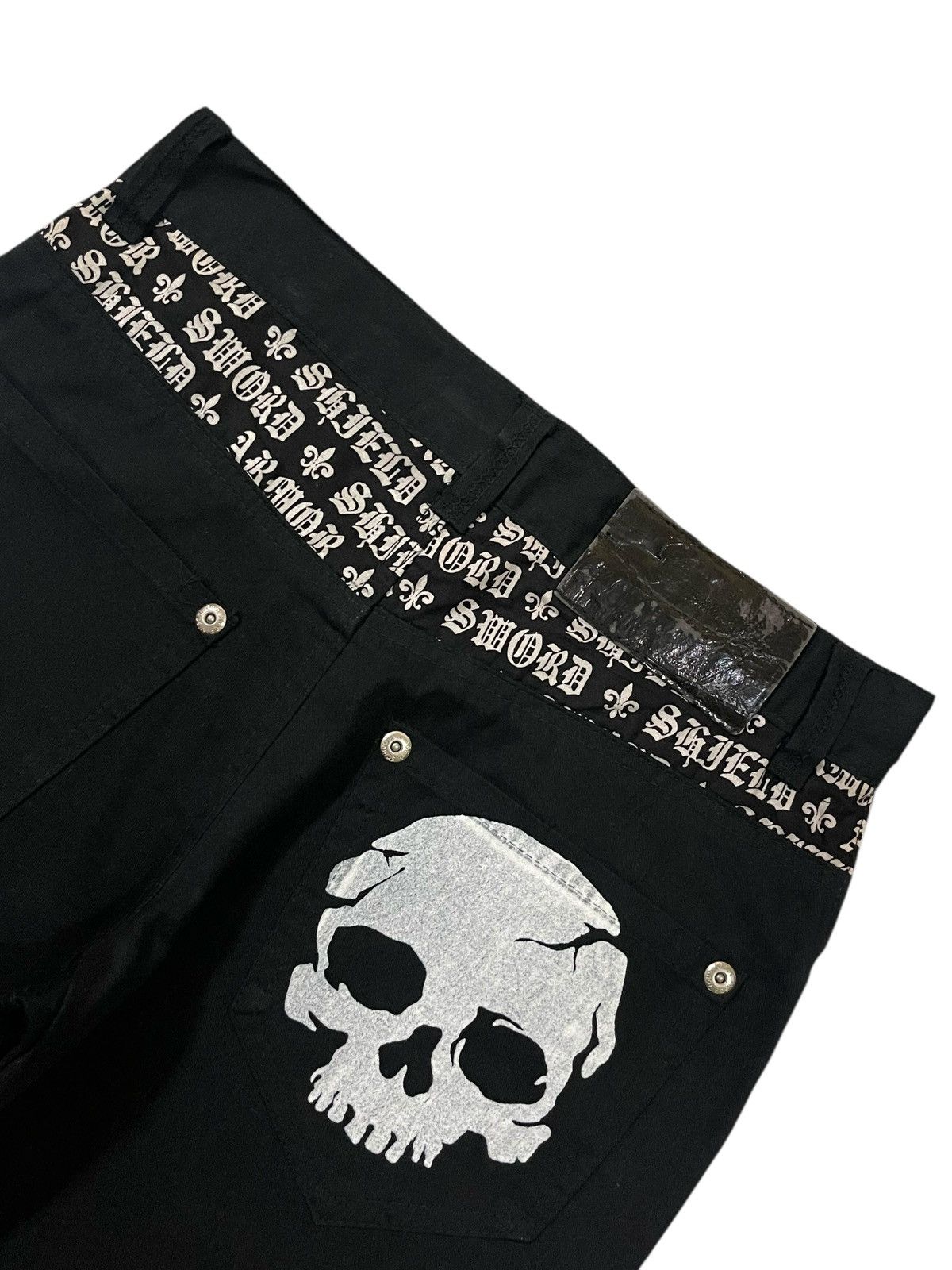 14th Addiction Y2k Japan Stage Mischivous Skull Graphic Gothic Text Pants Size US 29 - 16 Thumbnail