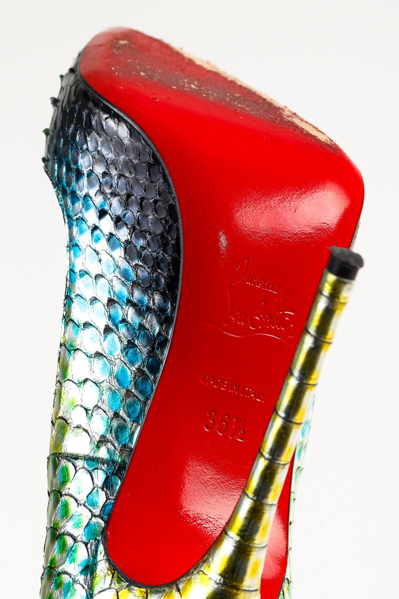 Christian Louboutin Christian Louboutin So Kate 120 Python Pointed-Toe Pumps Size US 6.5 / IT 36.5 - 5 Thumbnail