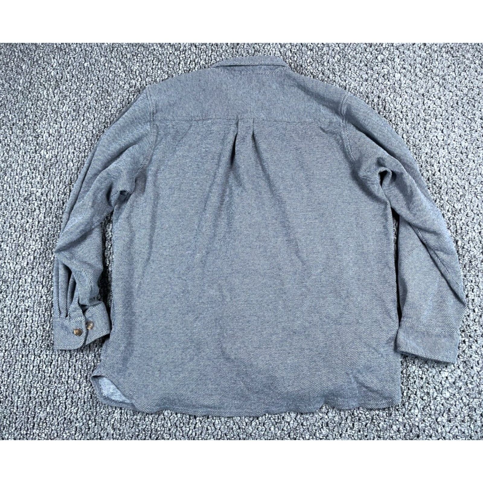 Orvis Orvis Heavyweight Flannel Shirt Men XL Gray Cotton Workwear Outdoor Grunge Button-Up Long Sleeve Casual Size US XL / EU 56 / 4 - 2 Thumbnail
