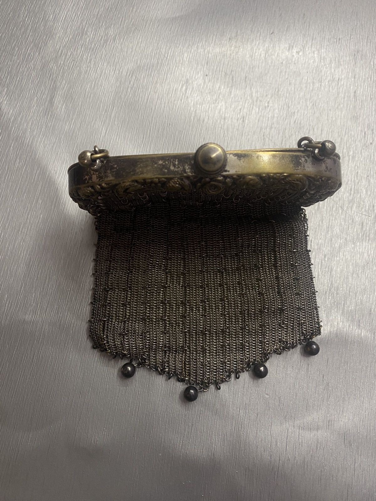 Antique Rivet Vintage Metal Mesh Wallet Antique Mesh Bag Size ONE SIZE - 5 Thumbnail