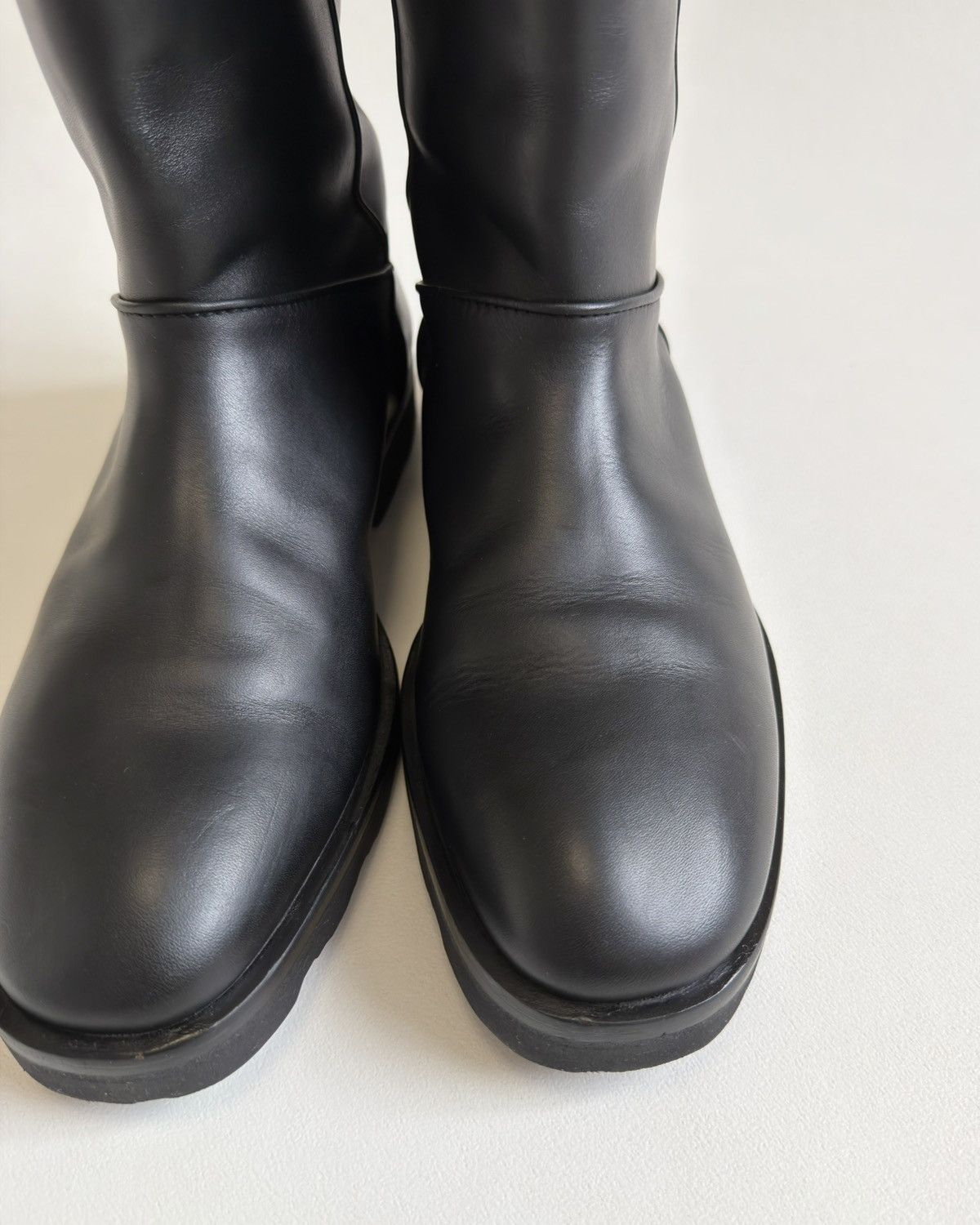 Maison Margiela A/W 11 Black Leather Engineer Boots Size US 11 / EU 44 - 8 Thumbnail