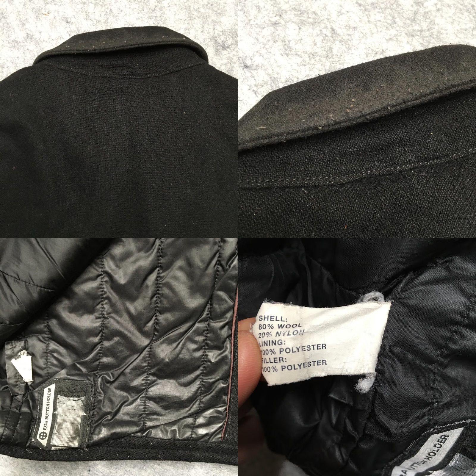 Gap Gap Jacket Mens Large Black Wool Blend Zip Front Quilted Lined Casual Coat Size US L / EU 52-54 / 3 - 8 Thumbnail