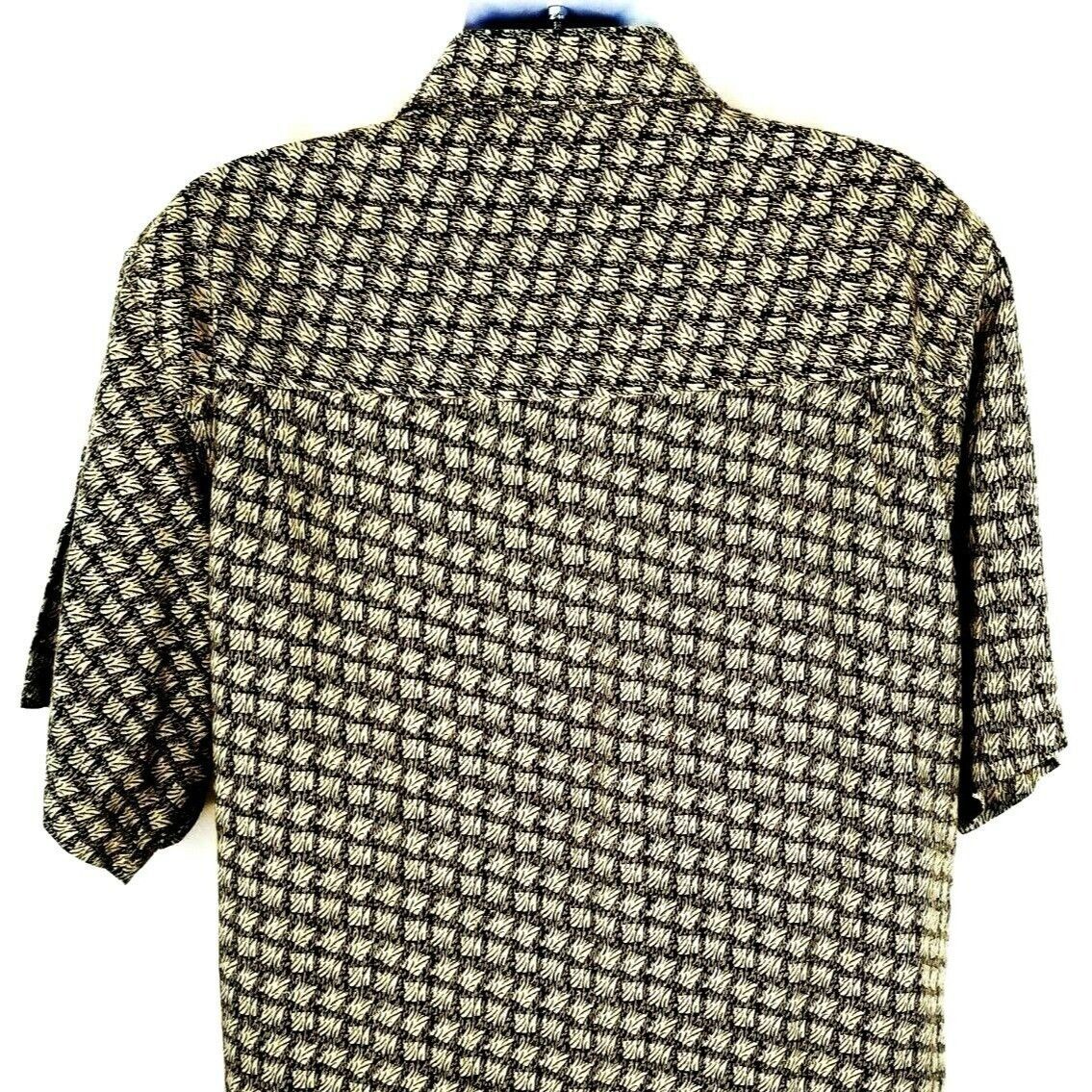 Murano Murano Button Front Shirt Mens Size XL Linen Blend Tan Gray Size US XL / EU 56 / 4 - 5 Thumbnail
