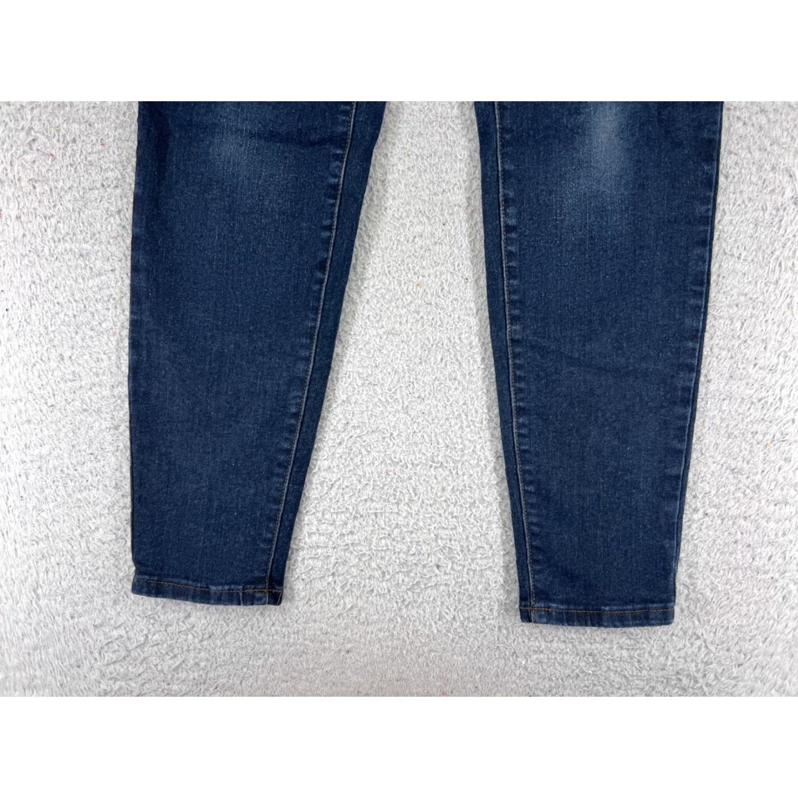 Vintage No Boundaries Jeans Womens 13 Blue Denim Skinny High Rise Cotton Blend Regular 5-Pocket Distressed Comfortable Pockets Solid Classic USA 90s? Size 34" / US 12 / IT 48 - 2 Thumbnail