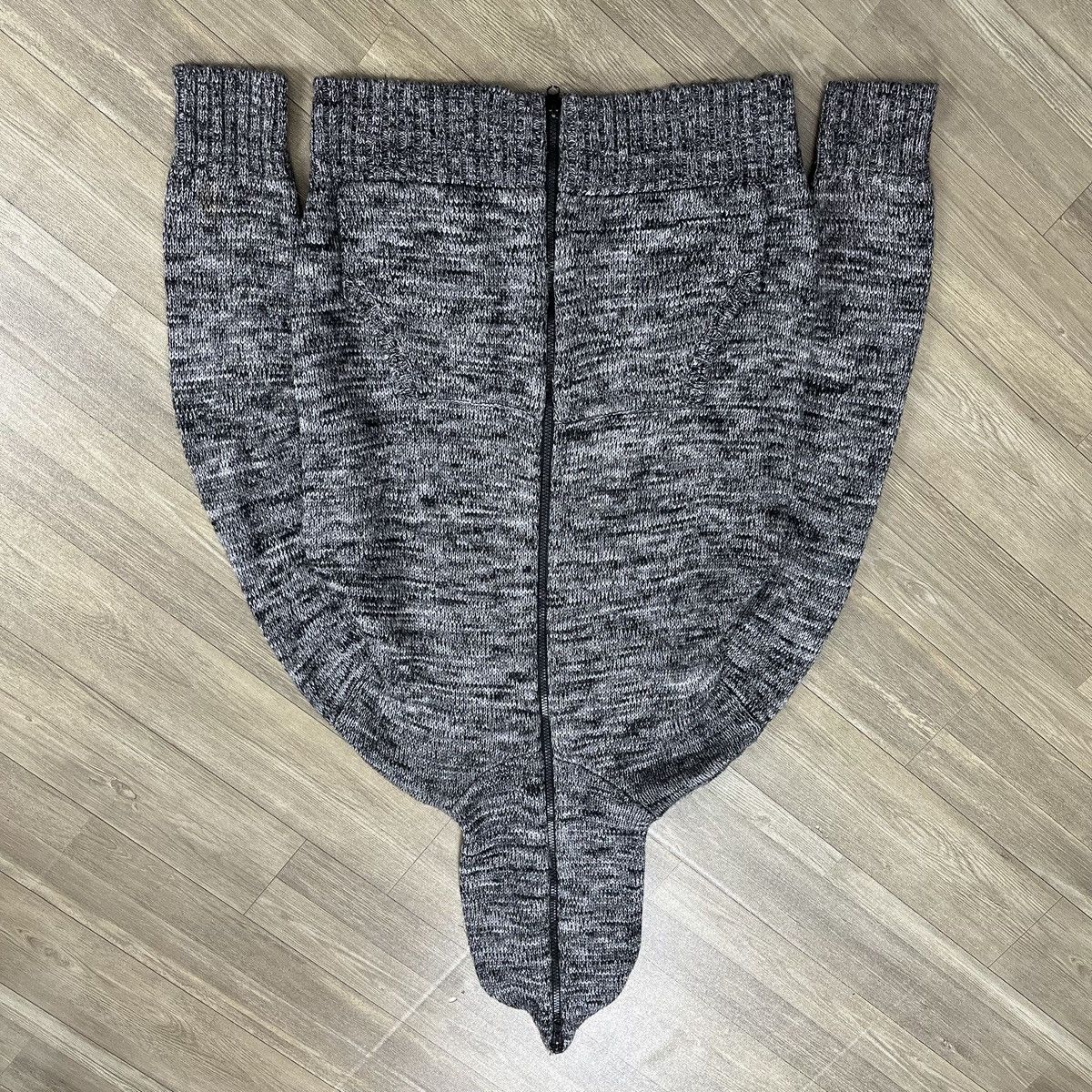 PPFM 2000s PPFM Knitted Full Zip Fur Hoodie Winter Lgb Style Size US L / EU 52-54 / 3 - 12 Thumbnail