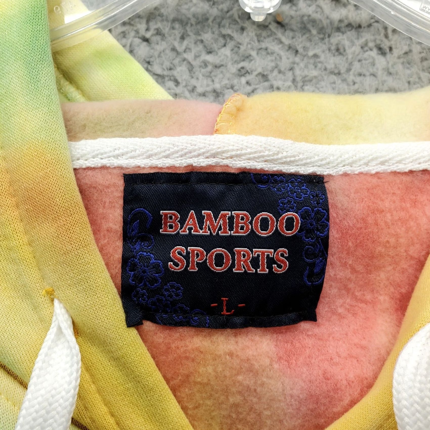Vintage Bamboo Hoodie Womens L Multi Tie Dye Fleece Lined Hooded Pullover Casual Wear Men/Women Size L / US 10 / IT 46 - 6 Thumbnail