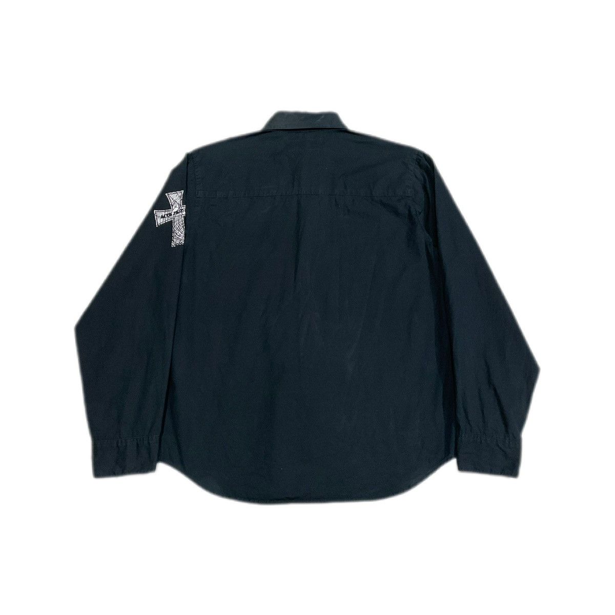 Hysteric Glamour × Japanese Brand × Seditionaries 🔥Sick Y2K Acid Jazz Men Poem Cross Shirt Size US M / EU 48-50 / 2 - 10 Thumbnail