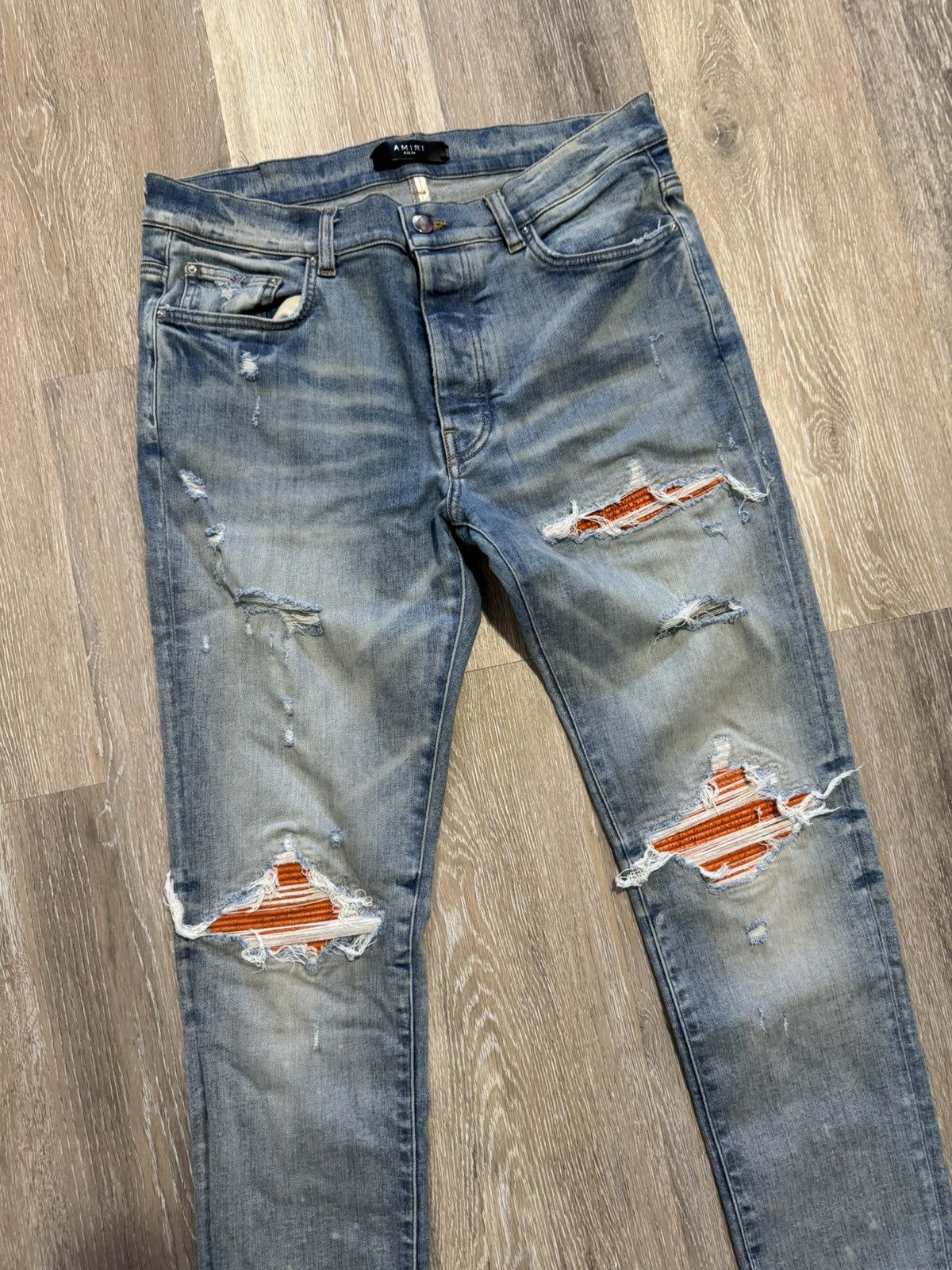 Amiri Amiri mx1 orange crack patch Size US 34 / EU 50 - 2 Thumbnail