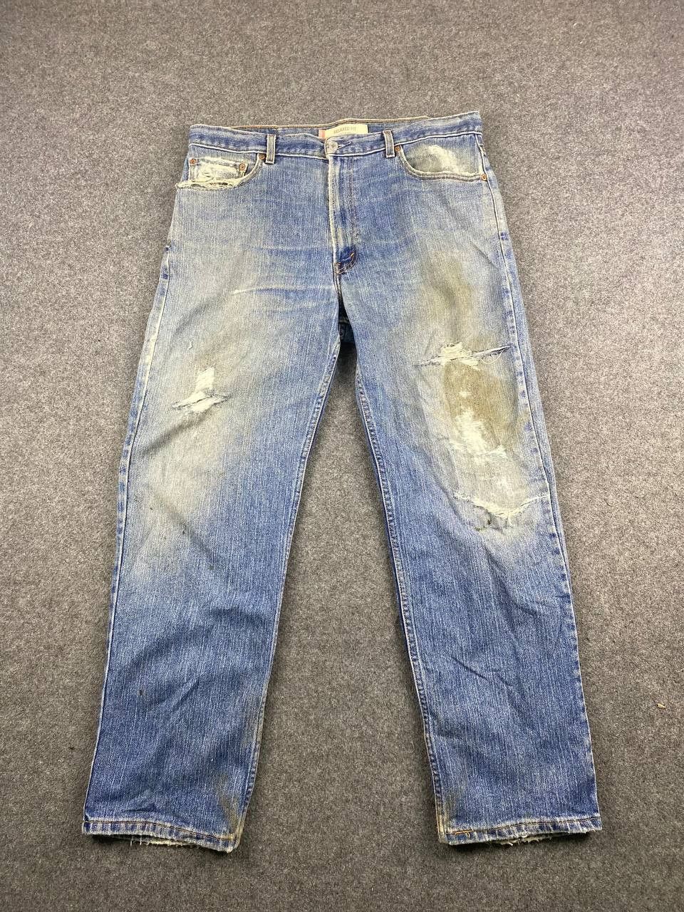 Levi's vintage levis 550 relaxed fit distressed denim Size US 38 / EU 54 - 8 Thumbnail