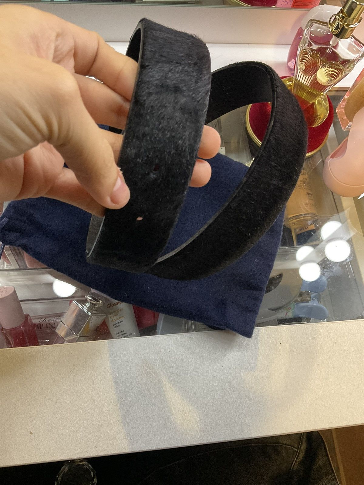Prada Prada pony hair belt Size ONE SIZE - 6 Thumbnail