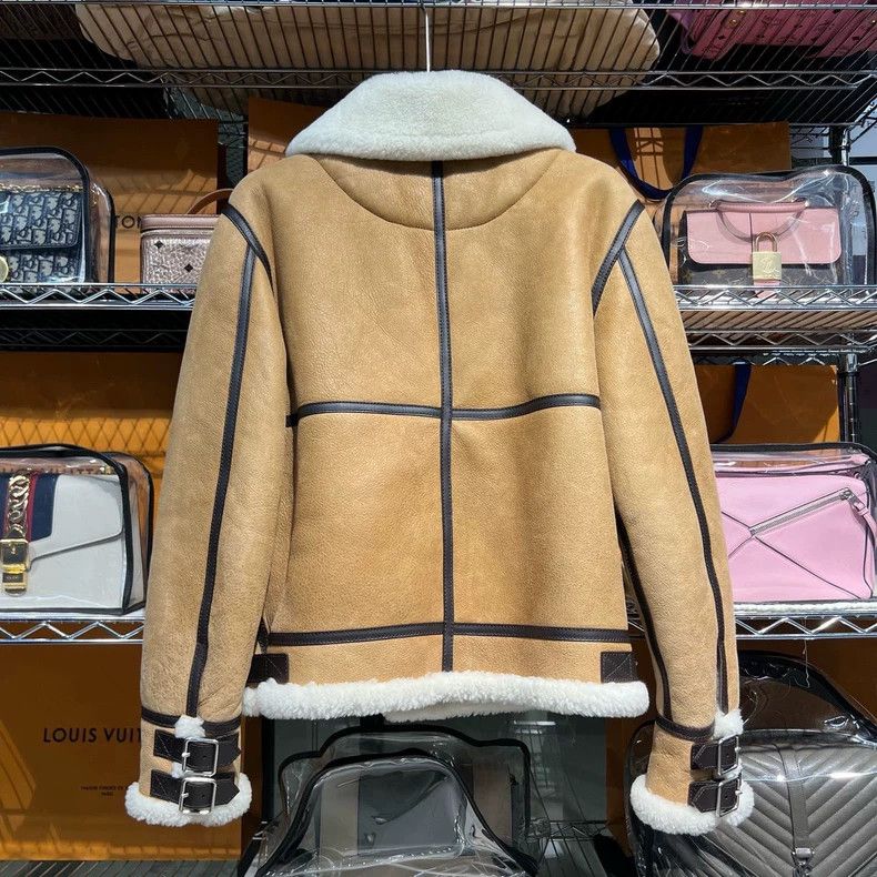 Loewe LOEWE A pilot jacket with fur and feathers Size US S / EU 44-46 / 1 - 2 Thumbnail