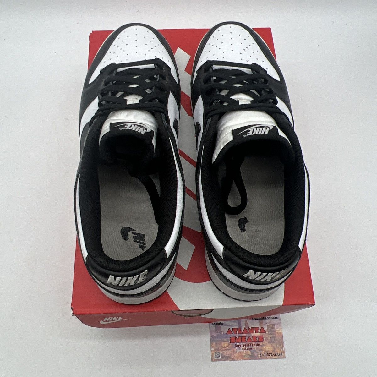 Nike Nike dunk low black white Size US 12 / EU 45 - 9 Thumbnail