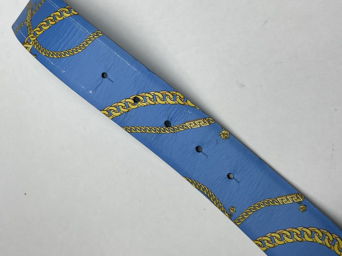 Versace Versace Blue Motif Belt Size 42 - 5 Thumbnail