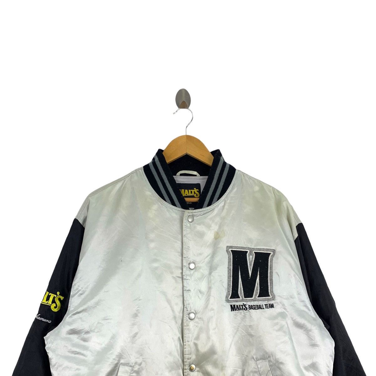 Japanese Brand × Vintage Vintage MALTS Suntory Baseball Team Japanese Varsity Jacket Size US L / EU 52-54 / 3 - 4 Thumbnail