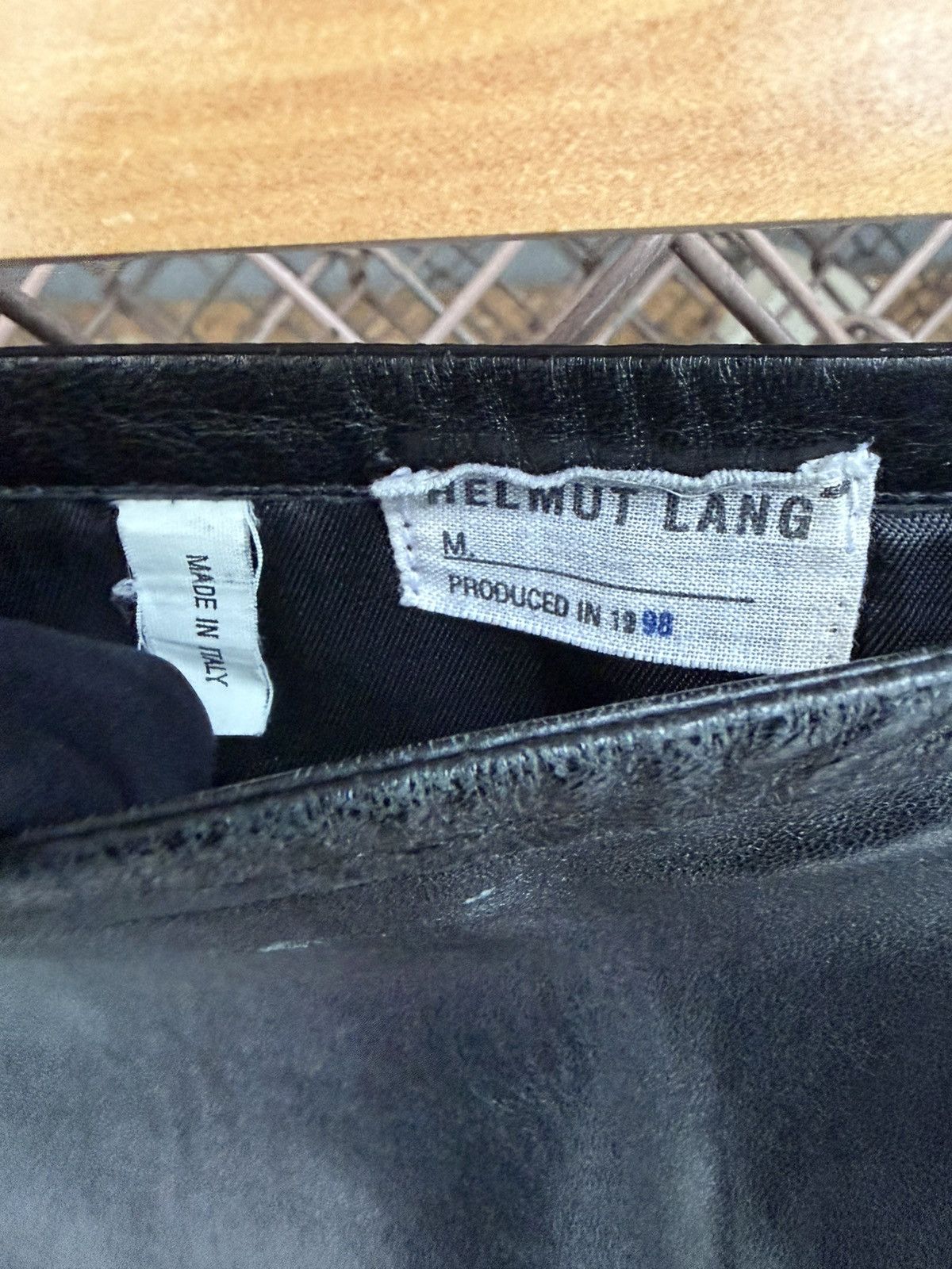 Helmut Lang Helmut Lang leather skirt 1999 Size 30" / US 8 / IT 44 - 3 Thumbnail