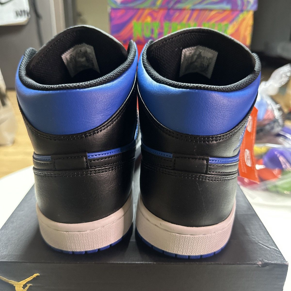 Nike New JORDAN 1 MID ROYAL BLUE-BLACK SZ 10.5 US MEN DQ8426-042 Size US 10.5 / EU 43-44 - 7 Thumbnail