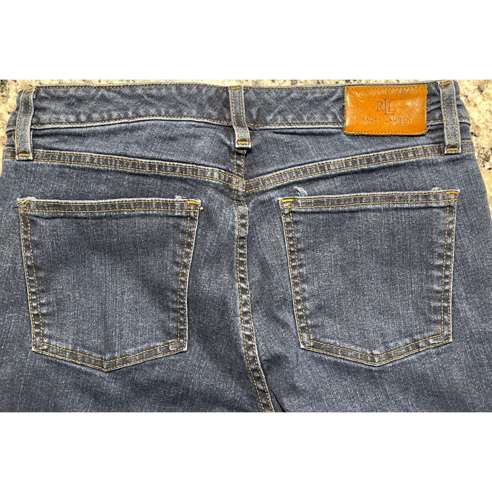 Ralph Lauren Ralph Lauren Jeans Womens 8 Blue Denim Black Label LRL Straight Leg Bootcut Bottoms Womens Size 30" / US 8 / IT 44 - 3 Thumbnail