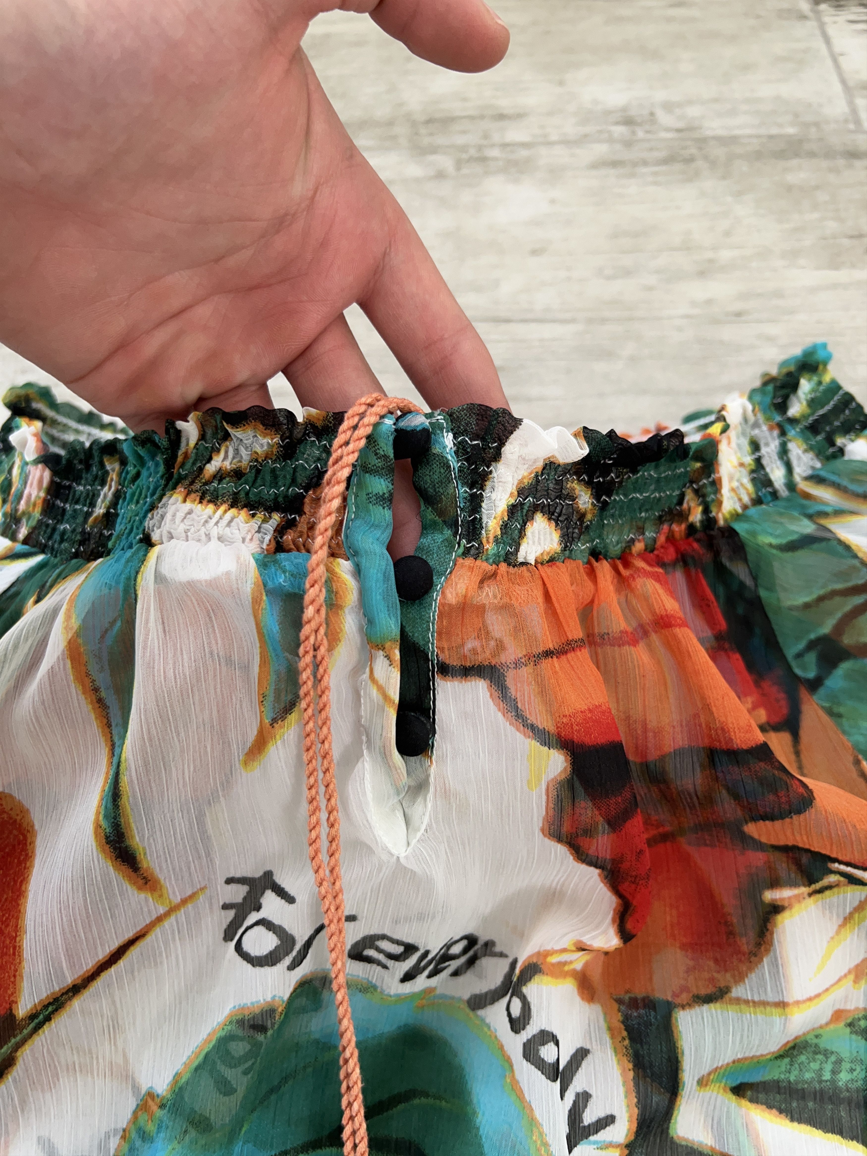 Designer × Desigual DESIGUAL Oversize Puffed Sleeves Lightweight Top Size L / US 10 / IT 46 - 3 Thumbnail