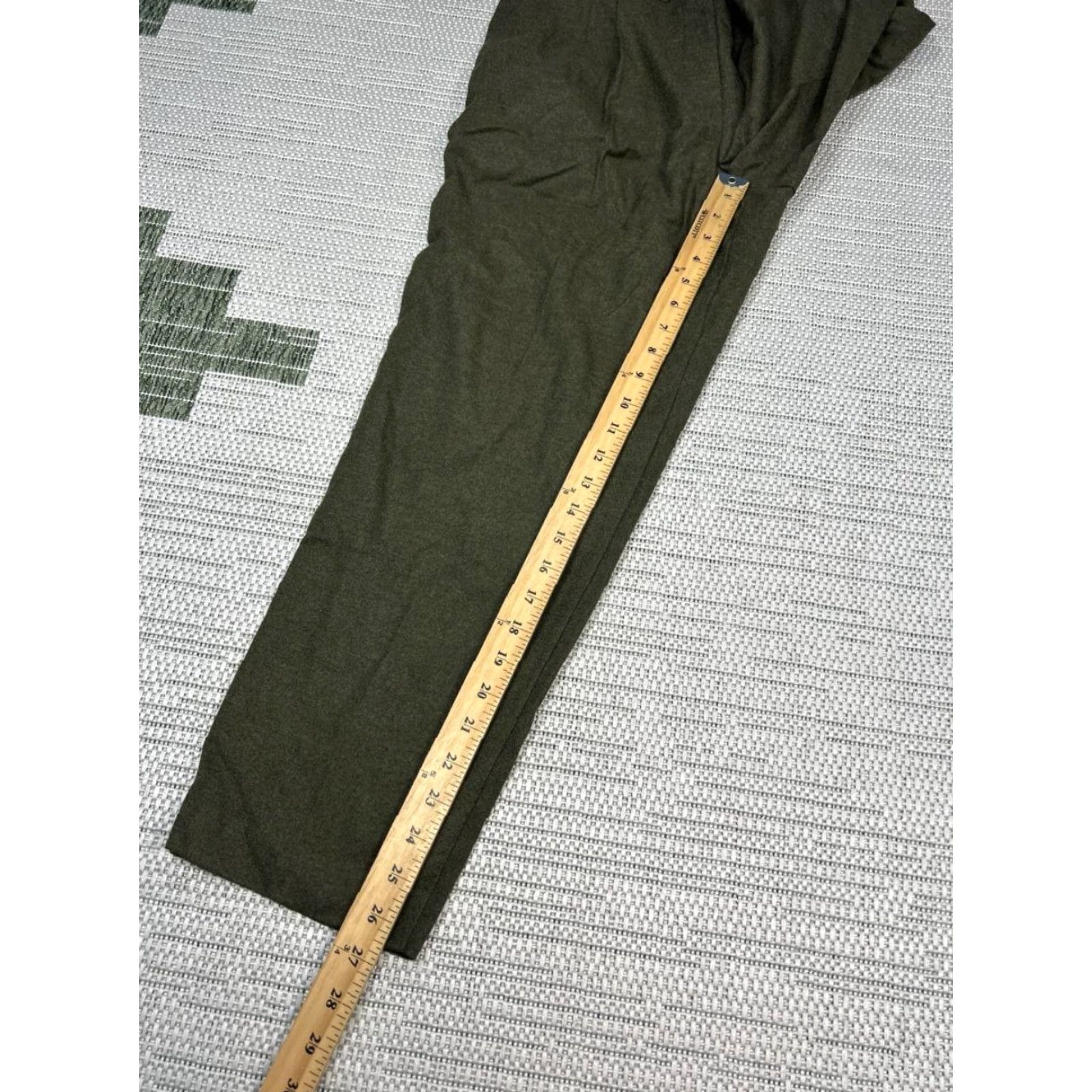 Loft Loft Pull On Tapered Leg Pants Womens Medium Green Stretch High Rise Casual New Shirt Size 32" / US 10 / IT 46 - 5 Thumbnail