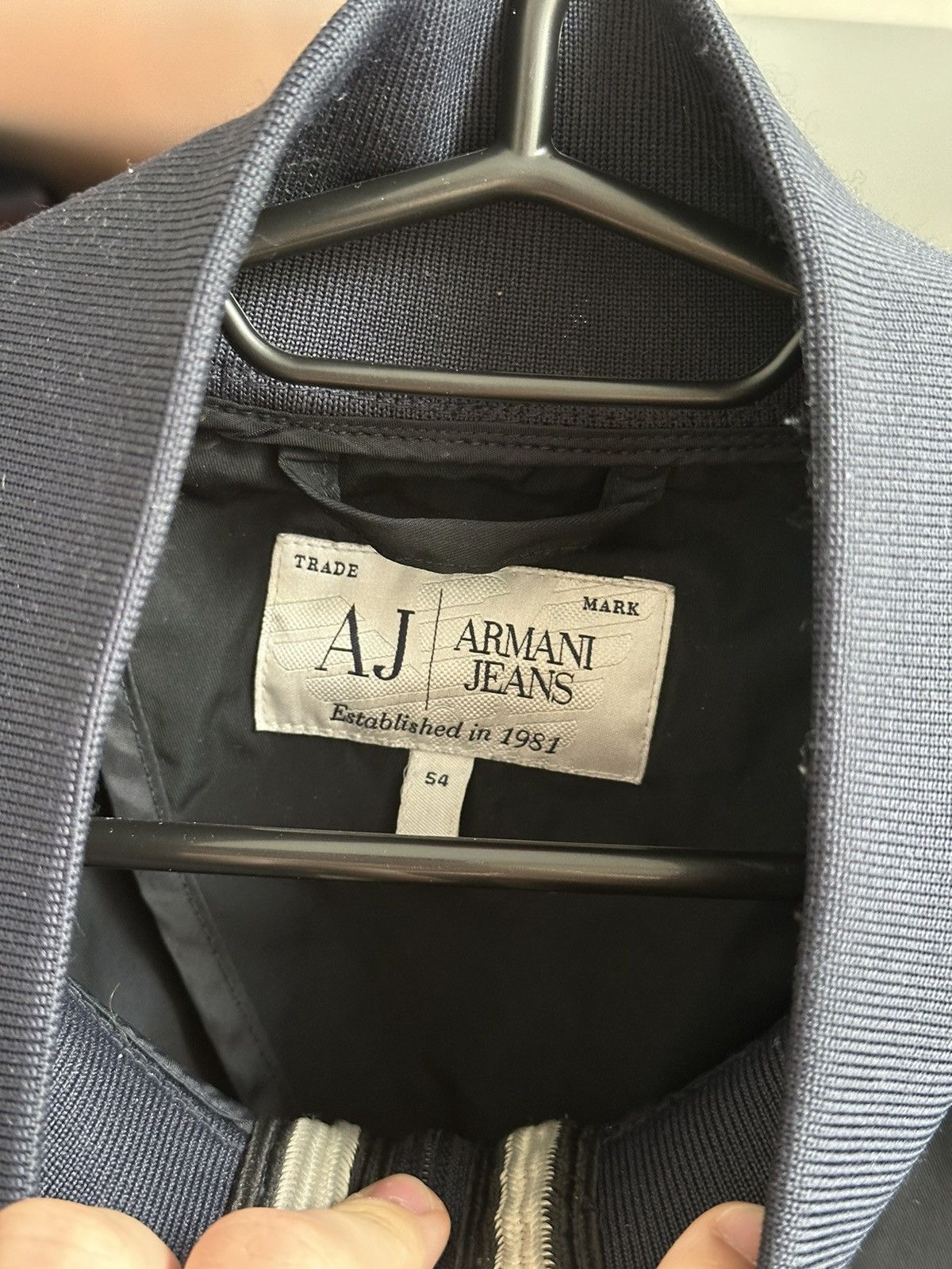 Armani 🔥VINTAGE ARMANI JEANS NYLON BOMBER JACKET🔥 Size US L / EU 52-54 / 3 - 3 Thumbnail