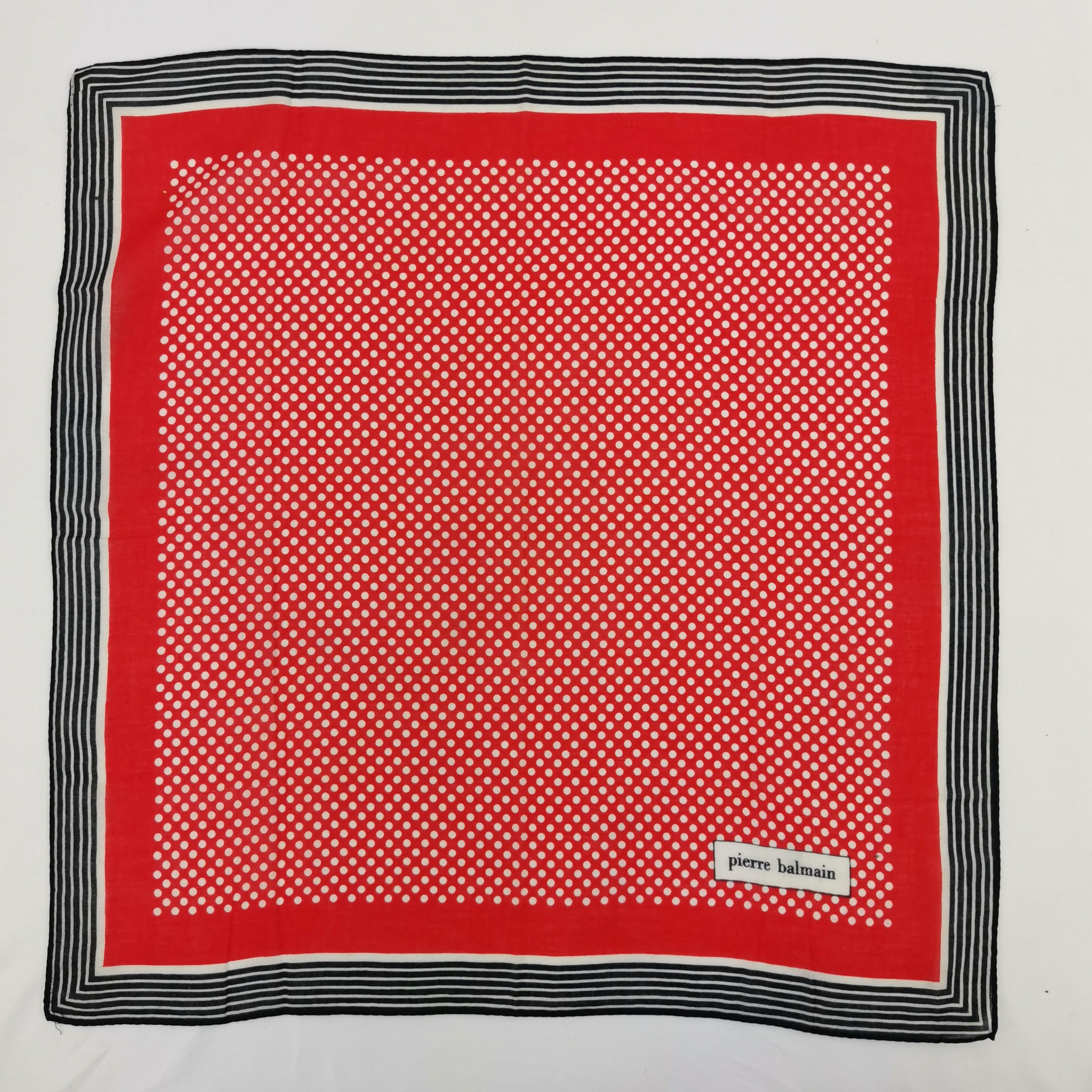 Japanese Brand Vintage Pierre Balmain Handkerchief Neckerchief Bandana Size ONE SIZE - 2 Thumbnail