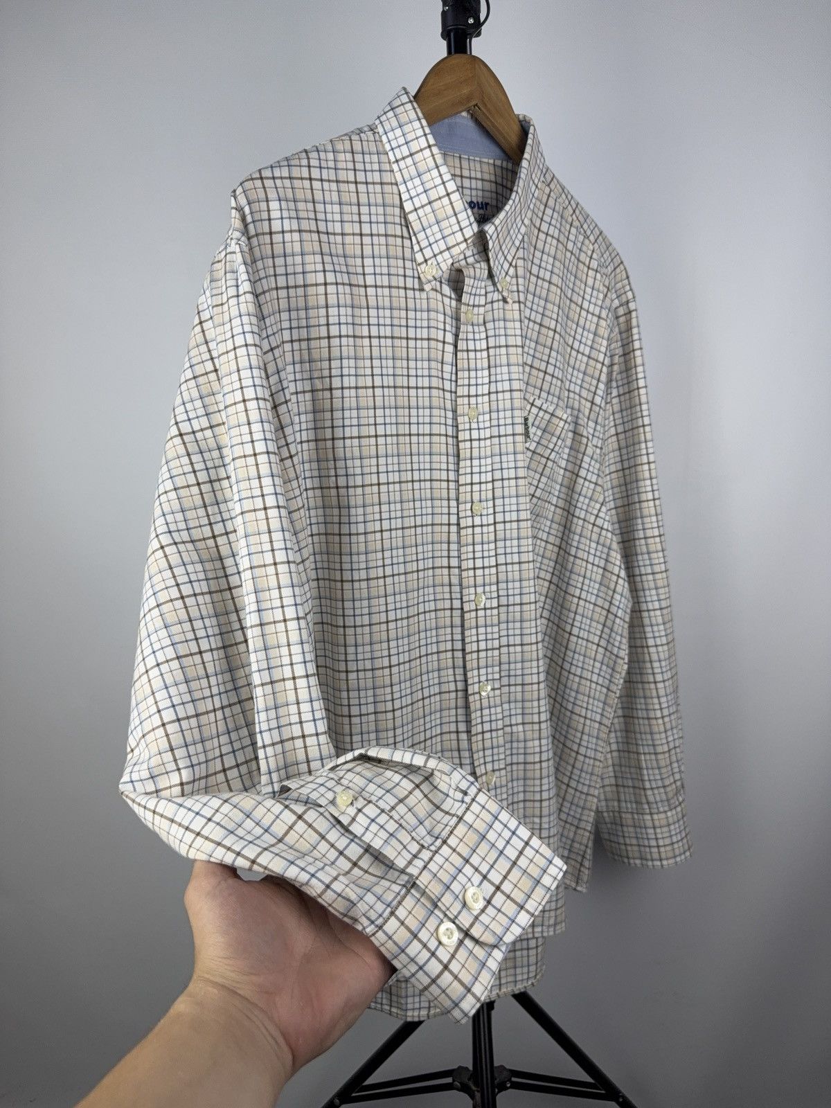 Barbour Luxury 00s Barbour Vintage Check Shirt The Sporting Shirt Size US XXL / EU 58 / 5 - 5 Thumbnail