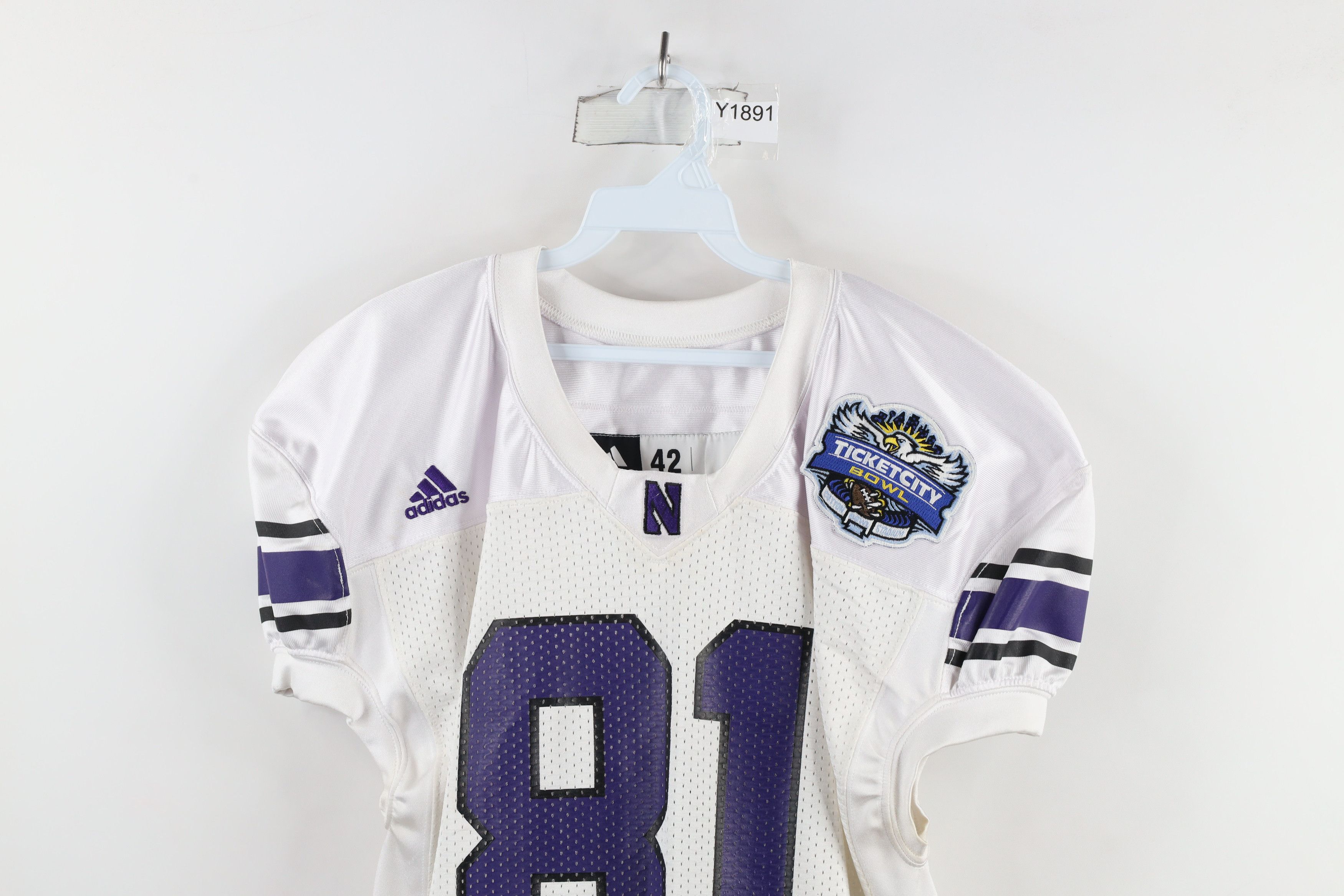 Adidas × Vintage Adidas Gamer Jimmy Hall Northwestern University Jersey Size US L / EU 52-54 / 3 - 2 Thumbnail