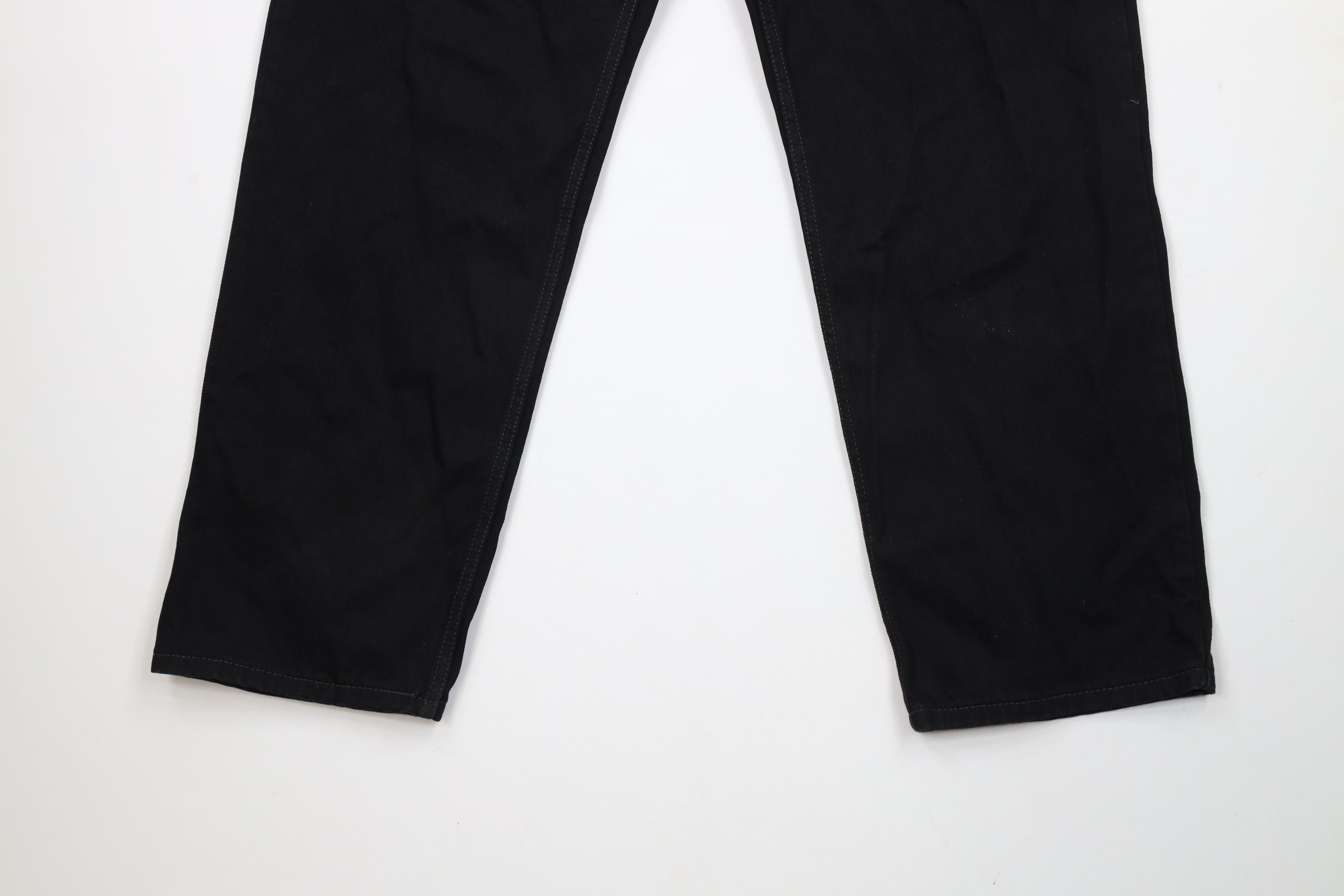Levi's × Vintage Vintage Y2K Levis 550 Relaxed Fit Denim Jeans Black Cotton Size US 36 / EU 52 - 4 Thumbnail