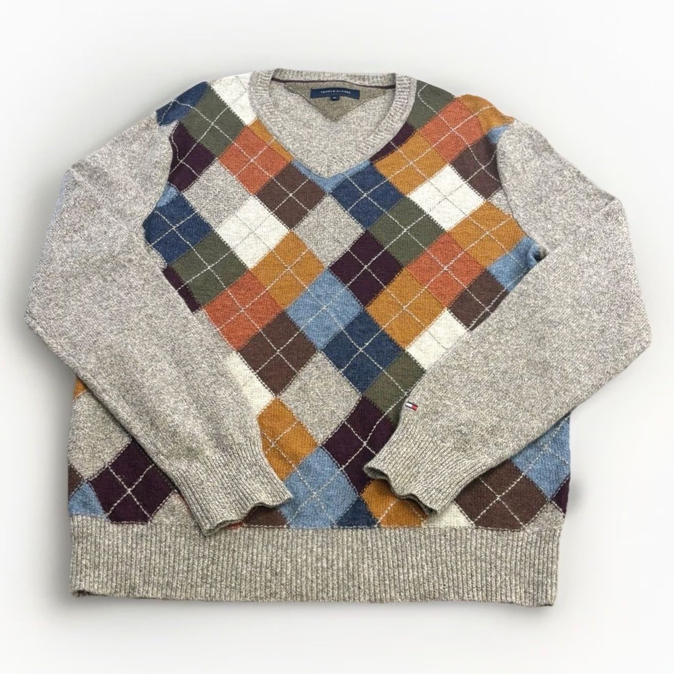 Tommy Hilfiger Tommy Hilfiger XL Lambswool Argyle Jumper Mens - Vintage Used Size US XL / EU 56 / 4 - 2 Thumbnail