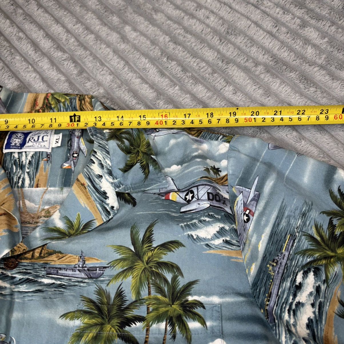 Other RJC Hawaiian Shirt Men's WWII Military Fighter Bomber USA Size US XL / EU 56 / 4 - 7 Thumbnail