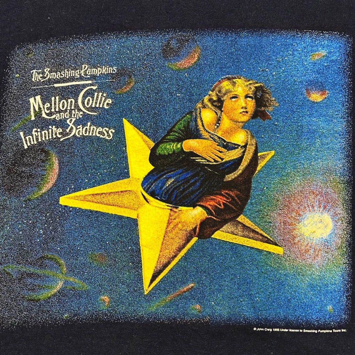Band Tees Vintage 1995 Smashing Pumpkins Mellon Collie Euro Tour Tee Size US XL / EU 56 / 4 - 2 Thumbnail