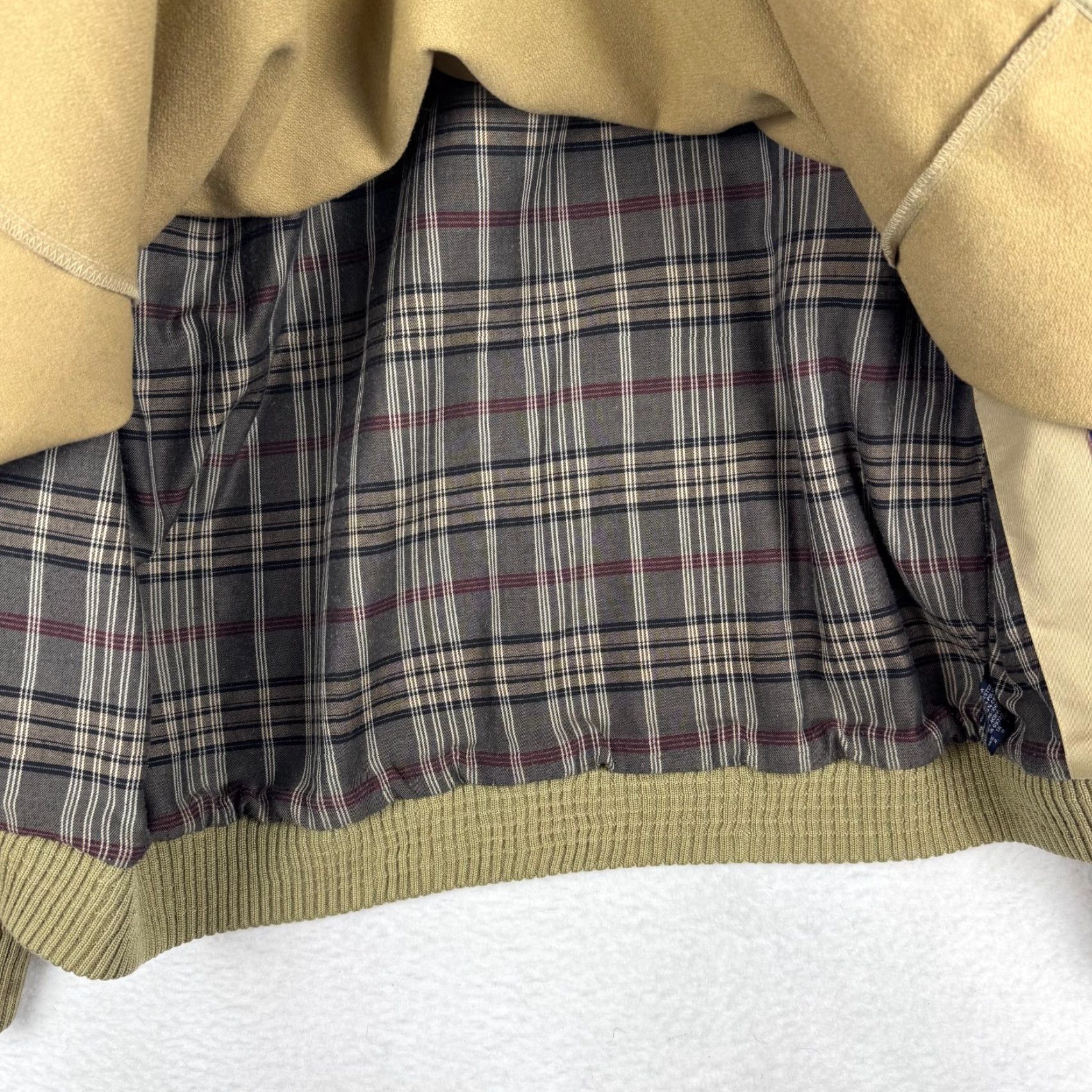 Vintage VINTAGE Mighty Mac Mens Large Brown Flannel Lined Work Wear Jacket Coat Bomber Size US L / EU 52-54 / 3 - 4 Thumbnail
