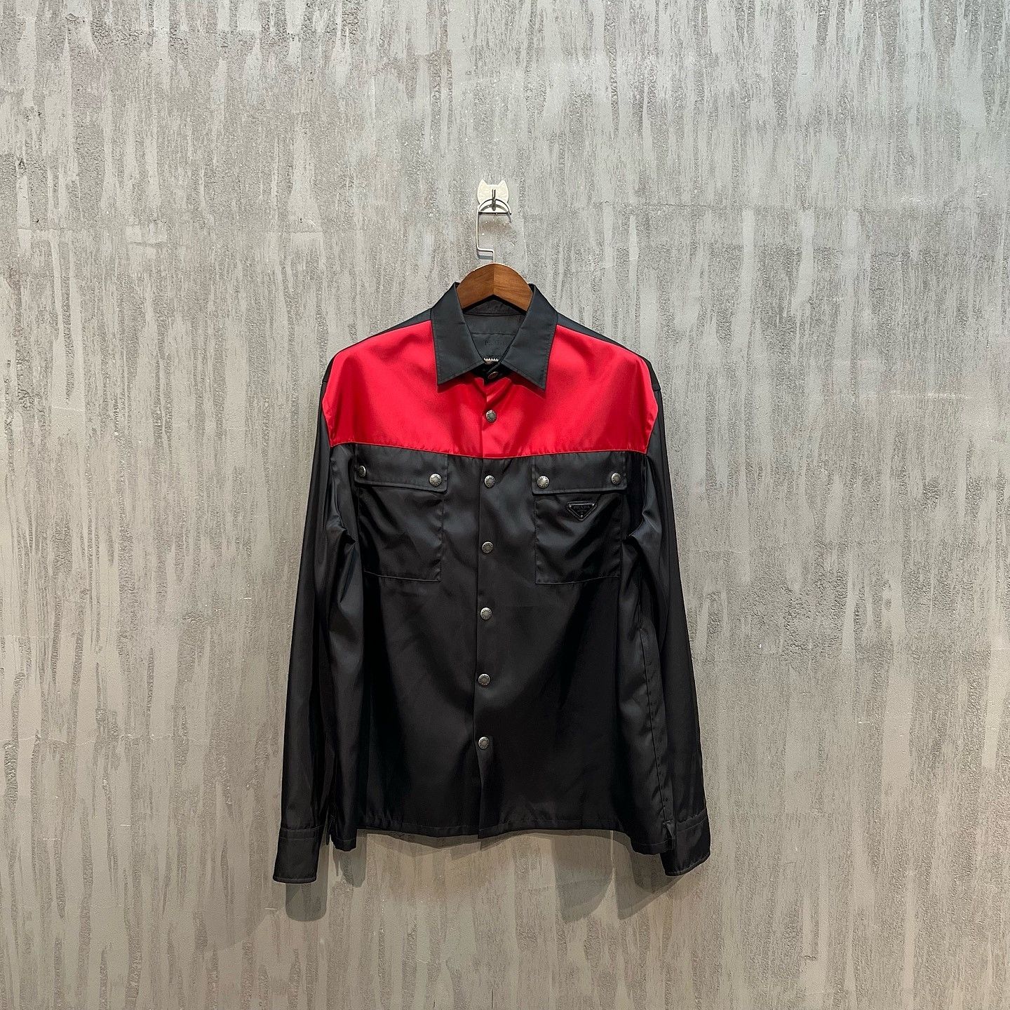 Prada Prada Two-Tone Snap Jacket Size XL Size US XL / EU 56 / 4 - 1 Thumbnail