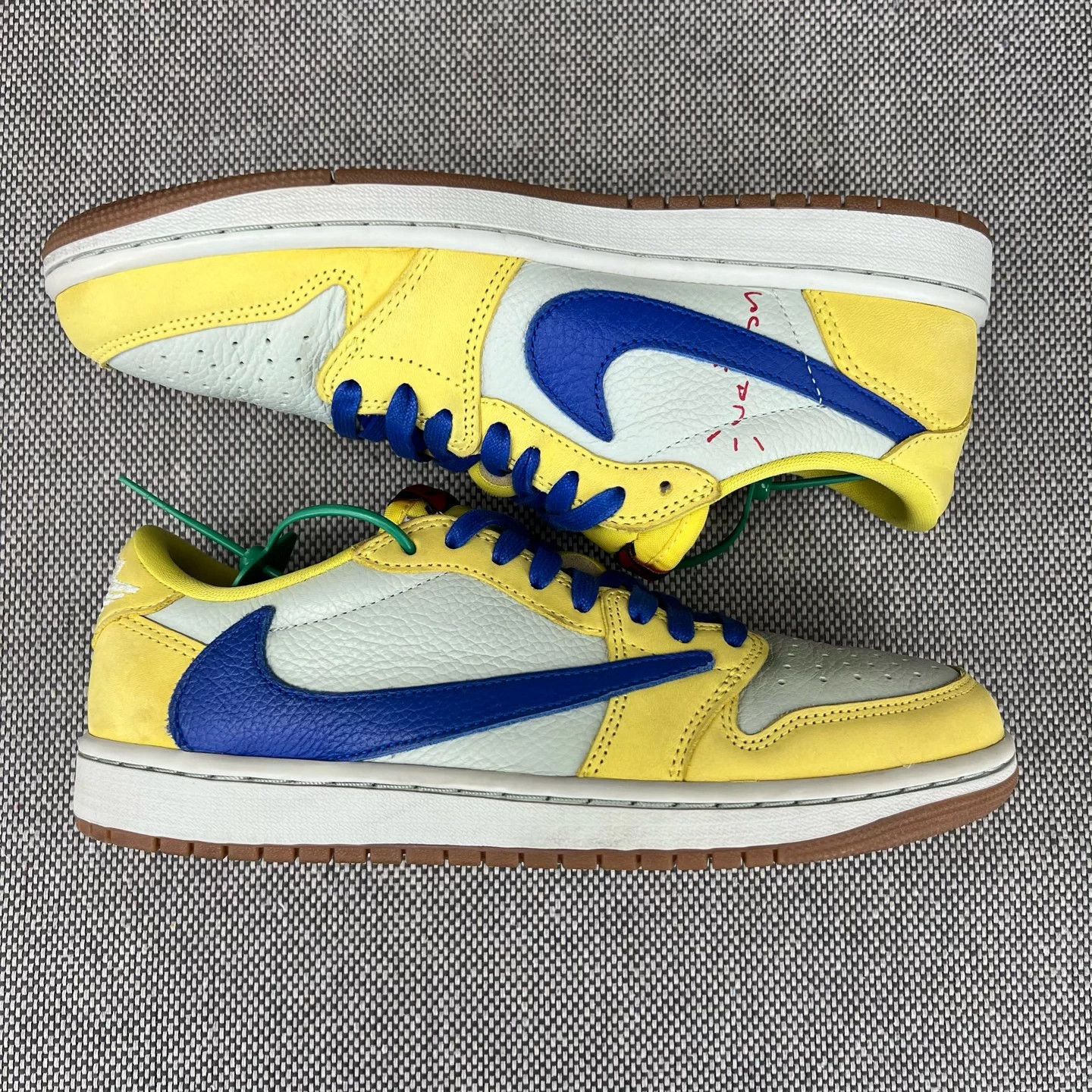Nike AJ1 Low TS6.0 Yellow Hook 40.5 Size US 7.5 / EU 40-41 - 3 Thumbnail