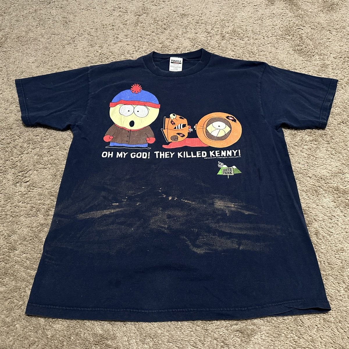 Tultex Vintage South Park T Shirt OH MY GOD THEY KILLED KENNY! Size US XL / EU 56 / 4 - 1 Thumbnail